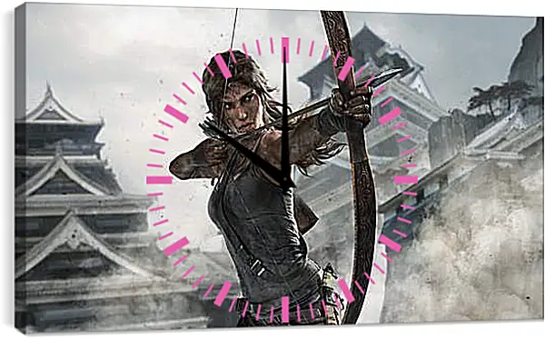 Часы картина - Tomb Raider Часы картина - Tomb Raider