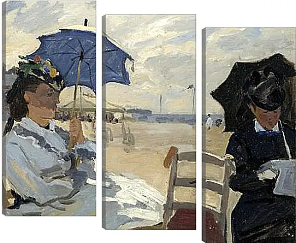 Модульная картина - The Beach at Trouville Модульная картина - The Beach at Trouville