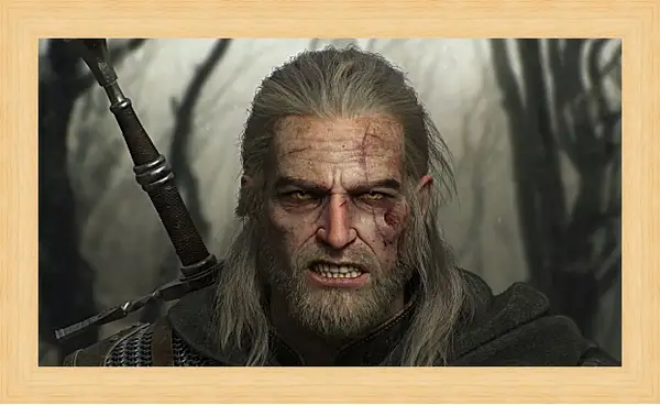 Картина в раме - The Witcher (Ведьмак), Геральт, мясник из Блавикена Картина в раме - The Witcher (Ведьмак), Геральт, мясник из Блавикена