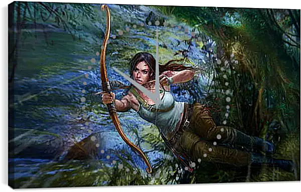 Часы картина - Tomb Raider Часы картина - Tomb Raider