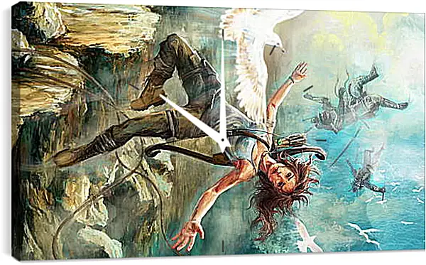 Часы картина - Tomb Raider Часы картина - Tomb Raider