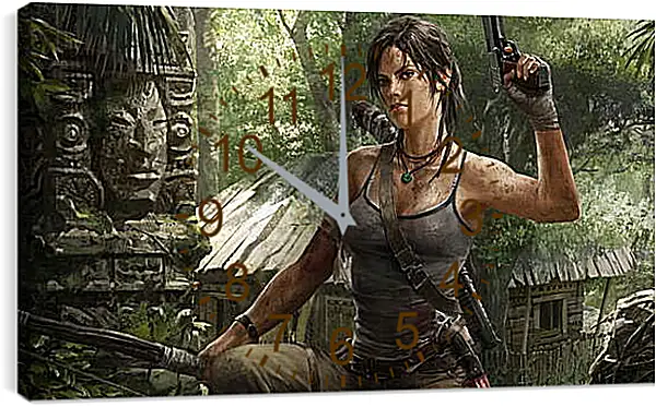Часы картина - Tomb Raider Часы картина - Tomb Raider