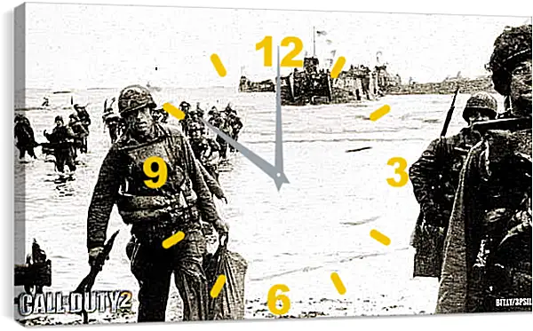 Часы картина - Call Of Duty 2 Часы картина - Call Of Duty 2