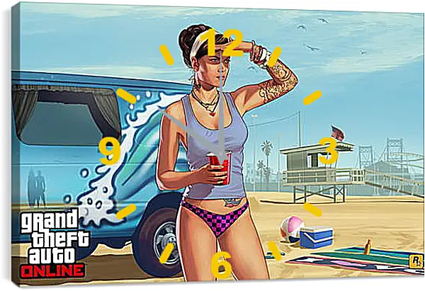 Часы картина - Grand Theft Auto V Часы картина - Grand Theft Auto V