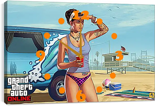Часы картина - Grand Theft Auto V Часы картина - Grand Theft Auto V