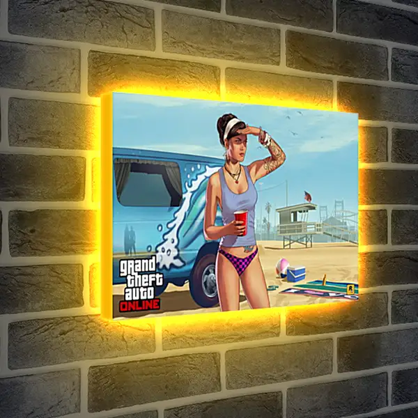 Лайтбокс световая панель - Grand Theft Auto V Лайтбокс световая панель - Grand Theft Auto V
