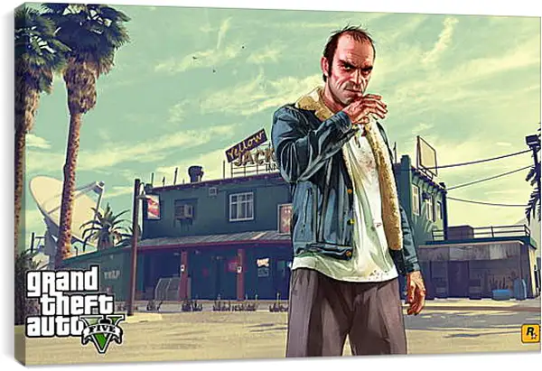 Постер на подрамнике - Grand Theft Auto V Постер на подрамнике - Grand Theft Auto V