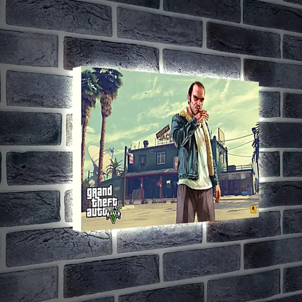 Лайтбокс световая панель - Grand Theft Auto V Лайтбокс световая панель - Grand Theft Auto V