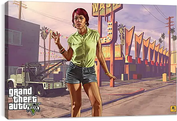 Постер на подрамнике - Grand Theft Auto V Постер на подрамнике - Grand Theft Auto V