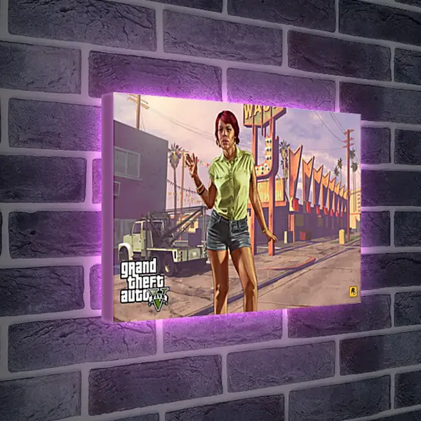 Лайтбокс световая панель - Grand Theft Auto V Лайтбокс световая панель - Grand Theft Auto V