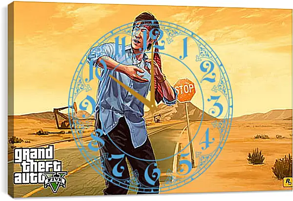 Часы картина - Grand Theft Auto V Часы картина - Grand Theft Auto V