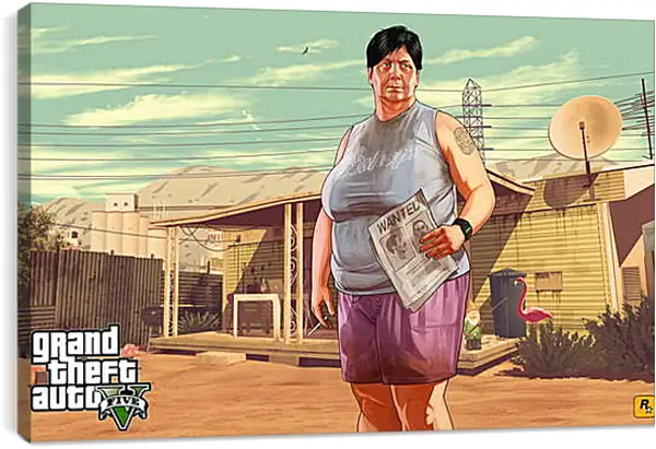 Постер на подрамнике - Grand Theft Auto V Постер на подрамнике - Grand Theft Auto V
