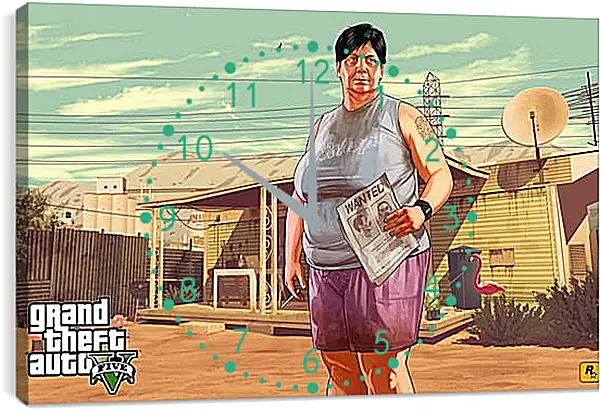 Часы картина - Grand Theft Auto V Часы картина - Grand Theft Auto V