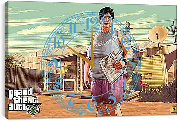 Часы картина - Grand Theft Auto V Часы картина - Grand Theft Auto V