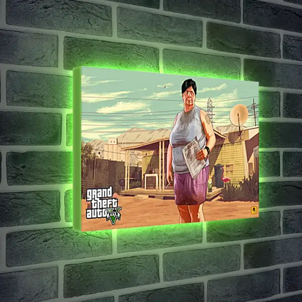 Лайтбокс световая панель - Grand Theft Auto V Лайтбокс световая панель - Grand Theft Auto V