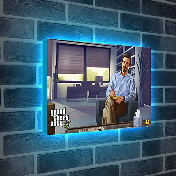 Лайтбокс световая панель - Grand Theft Auto V Лайтбокс световая панель - Grand Theft Auto V