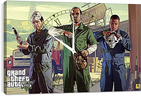 Часы картина - Grand Theft Auto V Часы картина - Grand Theft Auto V