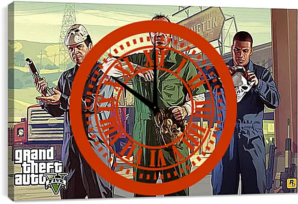 Часы картина - Grand Theft Auto V Часы картина - Grand Theft Auto V