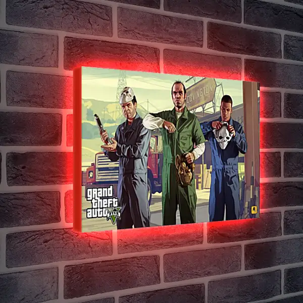Лайтбокс световая панель - Grand Theft Auto V Лайтбокс световая панель - Grand Theft Auto V