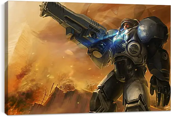 Постер на подрамнике - Starcraft II Постер на подрамнике - Starcraft II