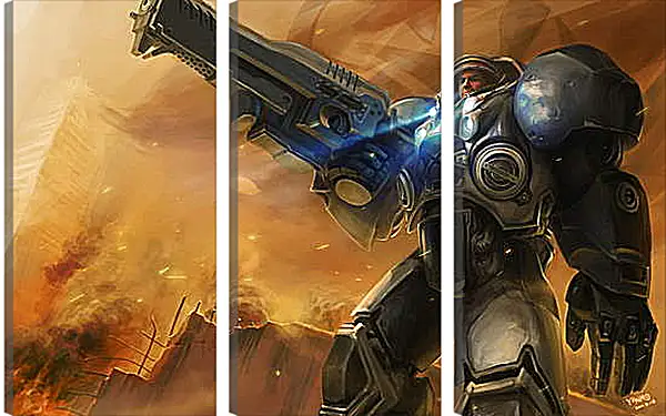 Модульная картина - Starcraft II Модульная картина - Starcraft II