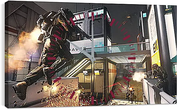 Часы картина - Call Of Duty: Advanced Warfare Часы картина - Call Of Duty: Advanced Warfare