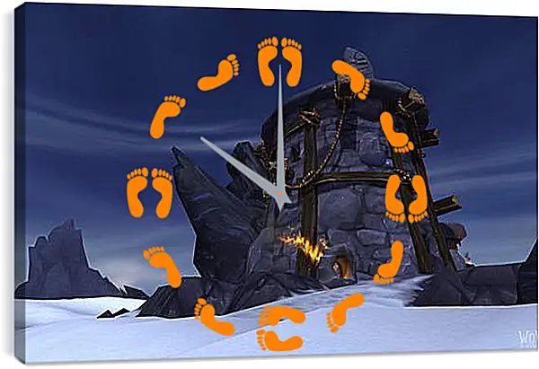 Часы картина - World Of Warcraft: Warlords Of Draenor Часы картина - World Of Warcraft: Warlords Of Draenor