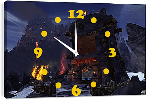 Часы картина - World Of Warcraft: Warlords Of Draenor Часы картина - World Of Warcraft: Warlords Of Draenor