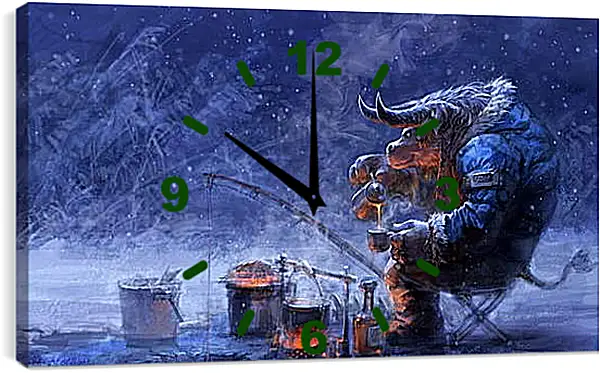 Часы картина - World Of Warcraft Часы картина - World Of Warcraft