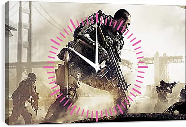 Часы картина - Call Of Duty: Advanced Warfare Часы картина - Call Of Duty: Advanced Warfare