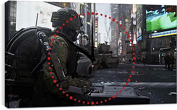 Часы картина - Call Of Duty: Advanced Warfare Часы картина - Call Of Duty: Advanced Warfare