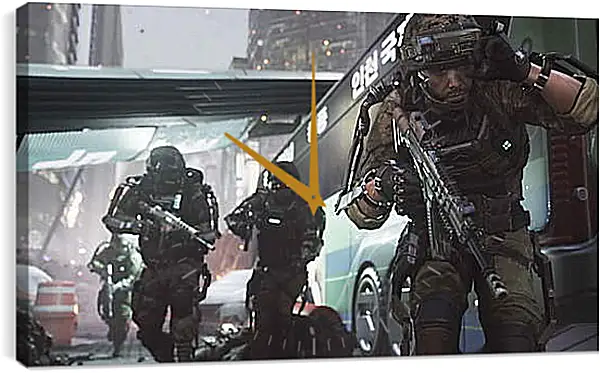 Часы картина - Call Of Duty: Advanced Warfare Часы картина - Call Of Duty: Advanced Warfare