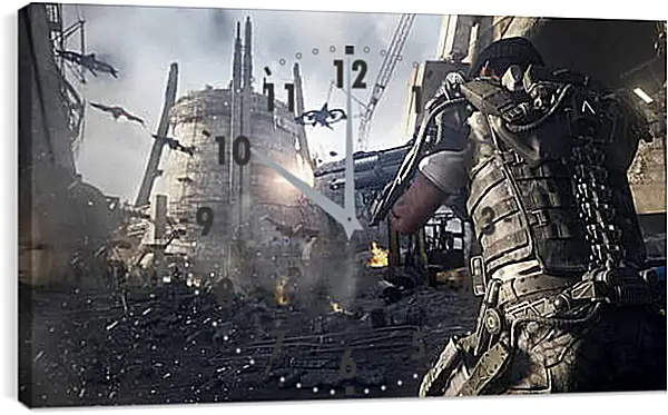 Часы картина - Call Of Duty: Advanced Warfare Часы картина - Call Of Duty: Advanced Warfare