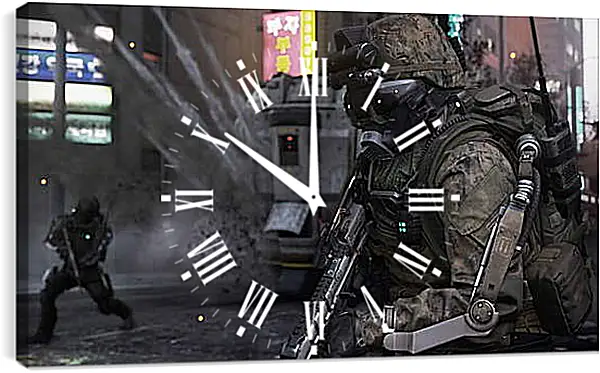 Часы картина - Call Of Duty: Advanced Warfare Часы картина - Call Of Duty: Advanced Warfare