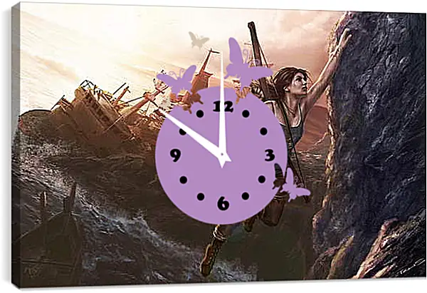 Часы картина - Tomb Raider Часы картина - Tomb Raider