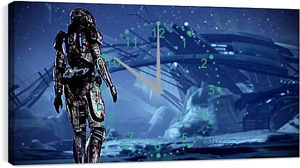 Часы картина - Mass Effect Часы картина - Mass Effect