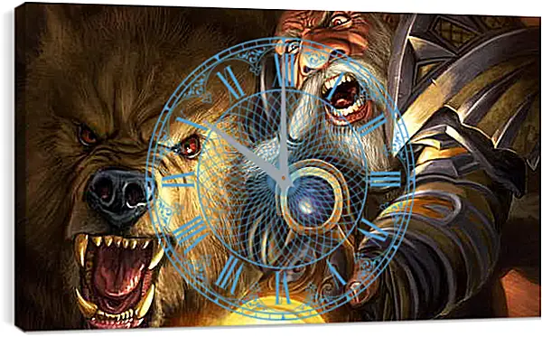 Часы картина - World Of Warcraft Часы картина - World Of Warcraft