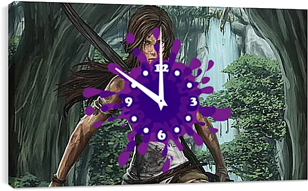 Часы картина - Tomb Raider Часы картина - Tomb Raider