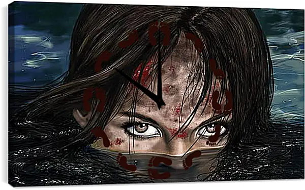 Часы картина - Tomb Raider Часы картина - Tomb Raider