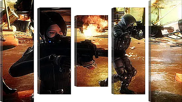 Модульная картина - Resident Evil: Operation Raccoon City Модульная картина - Resident Evil: Operation Raccoon City