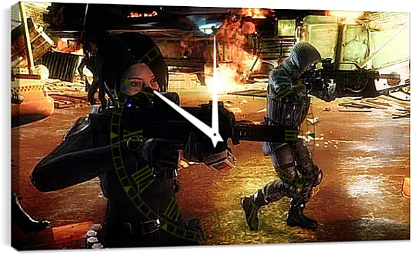 Часы картина - Resident Evil: Operation Raccoon City Часы картина - Resident Evil: Operation Raccoon City