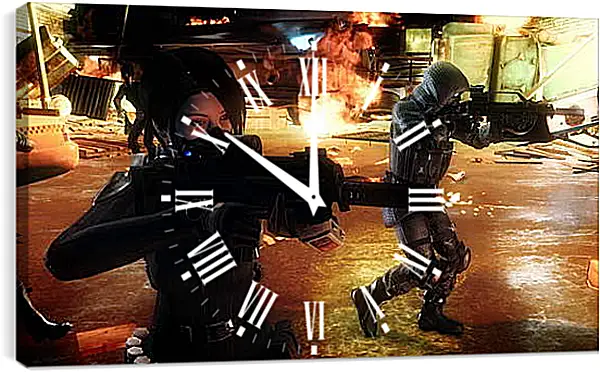 Часы картина - Resident Evil: Operation Raccoon City Часы картина - Resident Evil: Operation Raccoon City