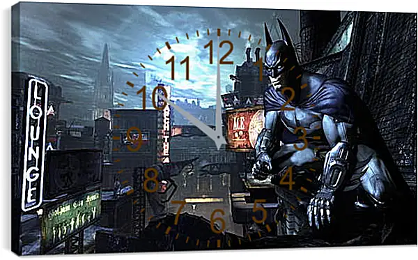Часы картина - Batman: Arkham City Часы картина - Batman: Arkham City