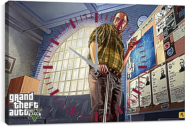 Часы картина - Grand Theft Auto V Часы картина - Grand Theft Auto V
