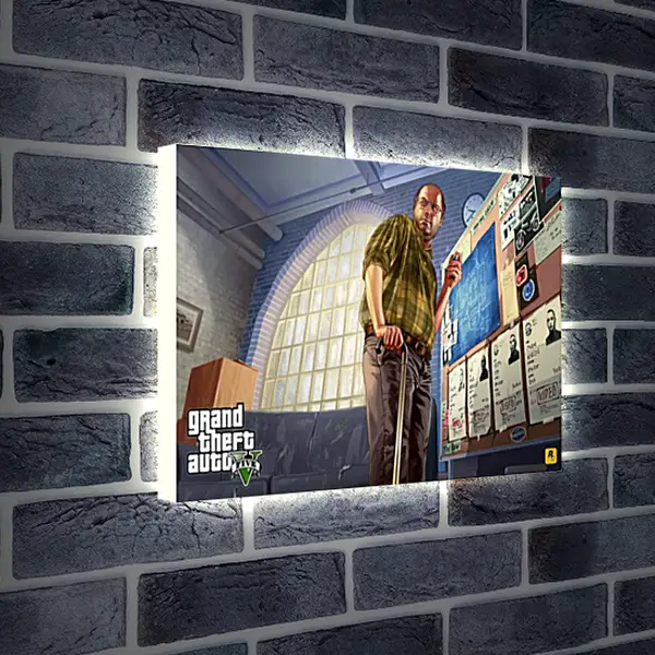 Лайтбокс световая панель - Grand Theft Auto V Лайтбокс световая панель - Grand Theft Auto V