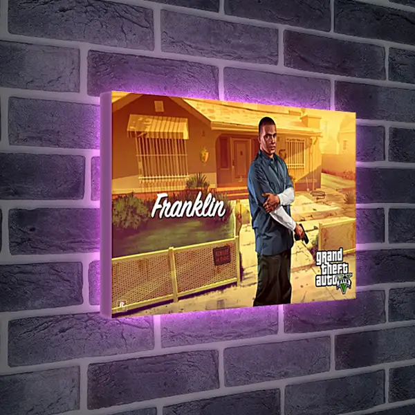 Лайтбокс световая панель - Grand Theft Auto V Лайтбокс световая панель - Grand Theft Auto V