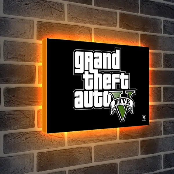 Лайтбокс световая панель - Grand Theft Auto V Лайтбокс световая панель - Grand Theft Auto V