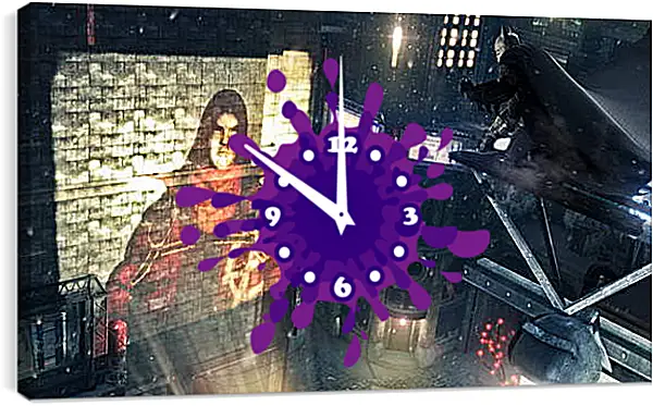 Часы картина - Batman: Arkham Origins Часы картина - Batman: Arkham Origins