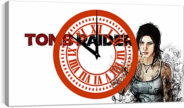 Часы картина - Tomb Raider Часы картина - Tomb Raider