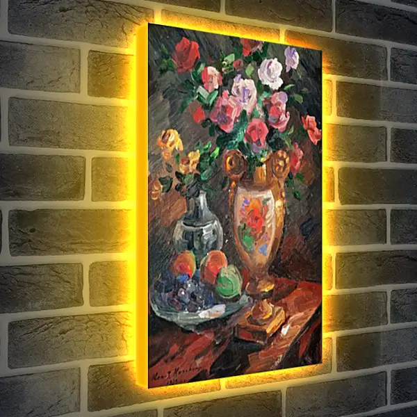 Лайтбокс световая панель - STILL LIFE WITH FLOWERS. Коровин Константин Лайтбокс световая панель - STILL LIFE WITH FLOWERS. Коровин Константин